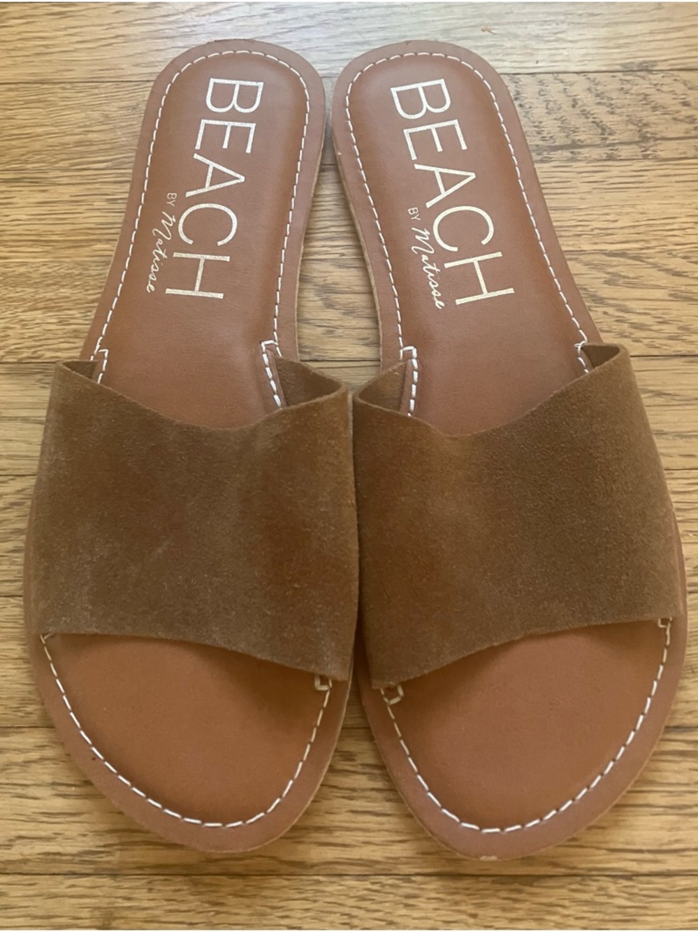 Beach by Matisse Suede Slide Sandals Brown 10